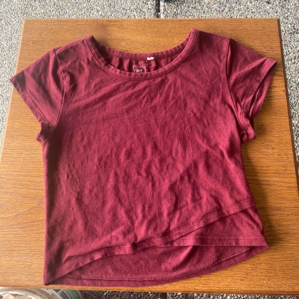 PACSUN Maroon Crop top